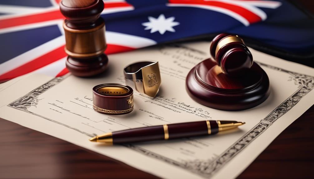 legal documents for australian wedding